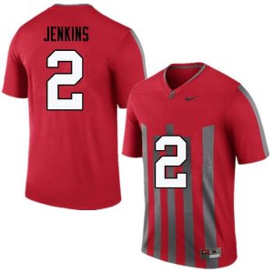 NCAA Ohio State Buckeyes Men's #2 Malcolm Jenkins Throwback Nike Football College Jersey FIF2245CZ